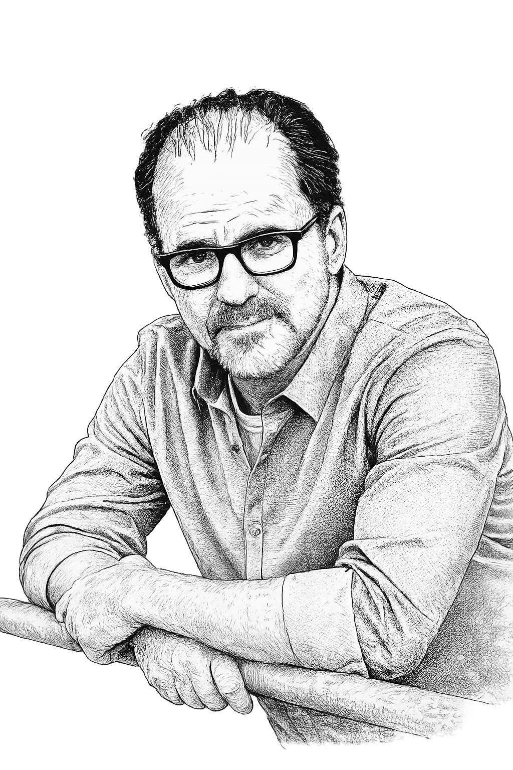 Illustrated portrait of Greg Boyd